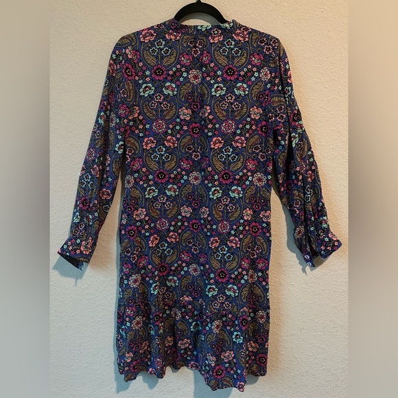 Matilda Jane Sz S Thoughts and Dreams Blue and Pink Floral Long Sleeve Dress - Picture 4 of 7